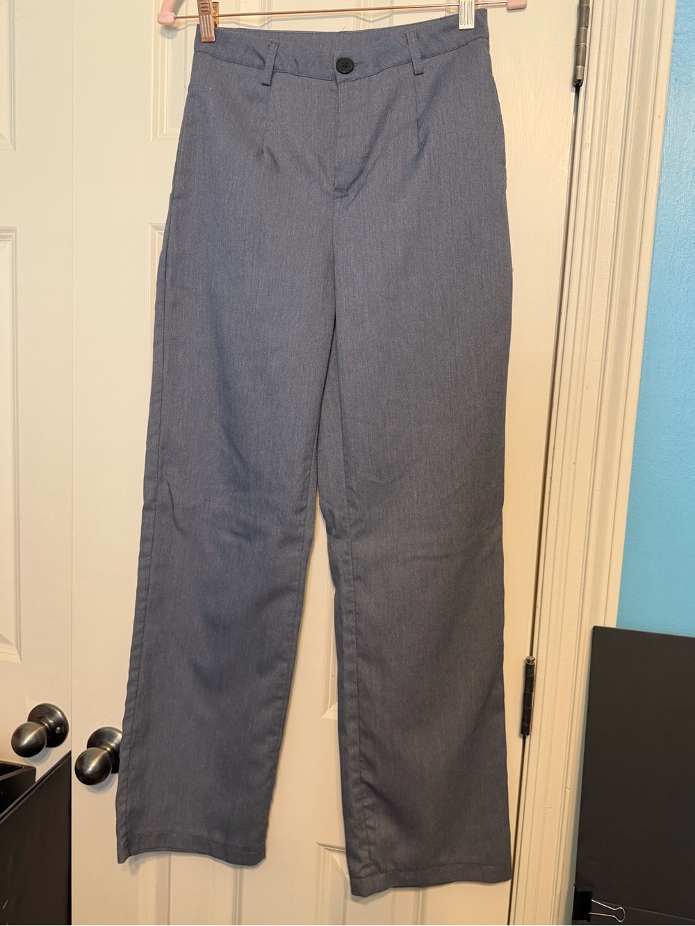 SHEIN Slate Blue/ Grey Office Pants